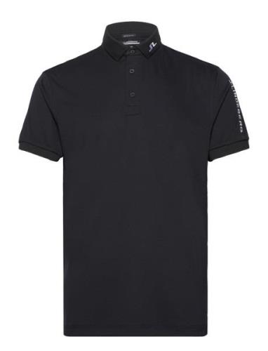 Tour Tech Reg Fit Golf Polo Sport Polos Short-sleeved Black J. Lindebe...