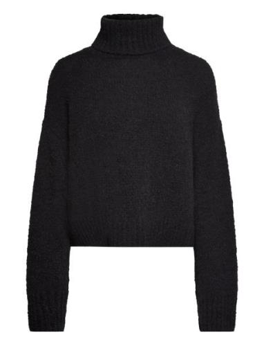 Alpaca Pullover Tops Knitwear Turtleneck Black Rosemunde