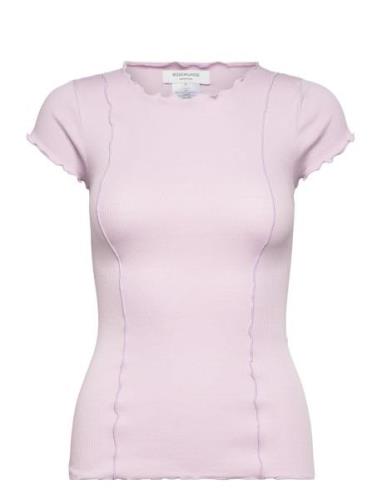 Organic T-Shirt Tops T-shirts & Tops Short-sleeved Pink Rosemunde