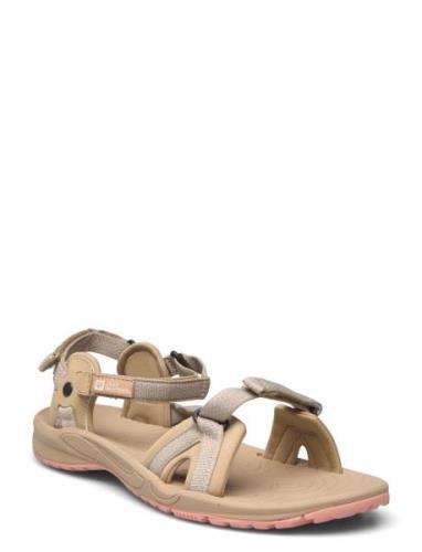 Lakewood Ride Sandal W Platta Sandaler Beige Jack Wolfskin