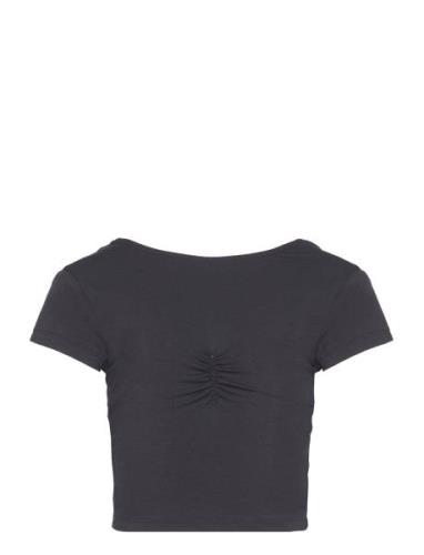 Viscose T-Shirt Tops T-shirts Short-sleeved Black Rosemunde Kids