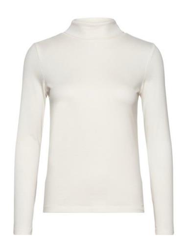 T-Shirt Rollneck Tops Knitwear Turtleneck White Tom Tailor