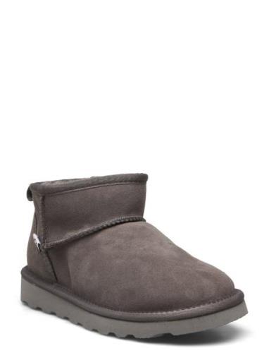 Shearling Boots Shoes Wintershoes Grey Rosemunde