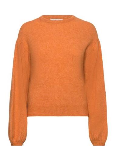 Mschlillian Hope Balloon Pullover Tops Knitwear Jumpers Orange MSCH Co...