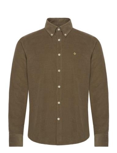 Douglas Cord Shirt Designers Shirts Casual Khaki Green Morris