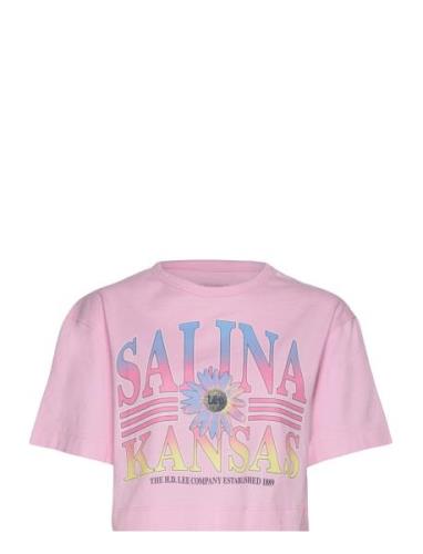 Lee Jeans Loose Cropped Tee Rosa