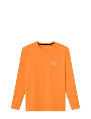 Oncourt Ls Layer T-Shirt Sport T-shirts Long-sleeved Orange Cuera