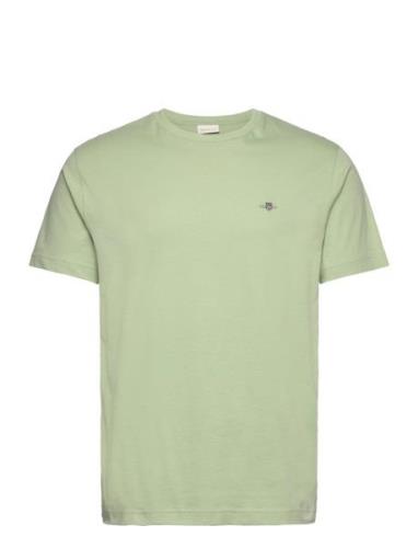 Reg Shield Ss T-Shirt Tops T-shirts Short-sleeved Green GANT