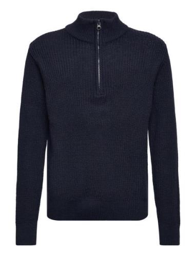 Durbuy Knit Tops Knitwear Pullovers Navy Grunt