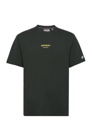 Sportswear Logo Loose Tee Tops T-shirts Short-sleeved Khaki Green Supe...