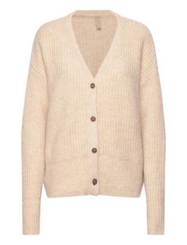 Sc-Torino Tops Knitwear Cardigans Beige Soyaconcept