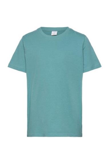 T Shirt Regular Solid Tops T-shirts Short-sleeved Blue Lindex