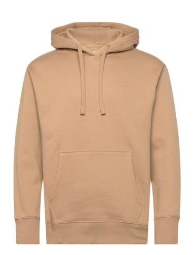 Gant Icon Hoodie Tops Sweat-shirts & Hoodies Hoodies Beige GANT