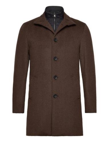 Bs Ontario Slim Fit Coat Yllerock Rock Brown Bruun & Stengade