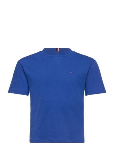 Essential Tee Ss Tops T-shirts Short-sleeved Blue Tommy Hilfiger