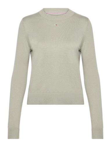 Tjw Essential Crew Neck Sweater Tops Knitwear Jumpers Green Tommy Jean...