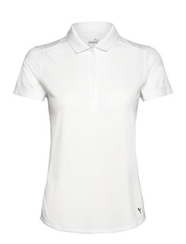 W Pure Ss Polo Tops T-shirts & Tops Polos White PUMA Golf