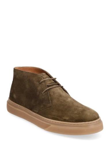 Anis 2.0 Desert Boots Snörskor Khaki Green Playboy Footwear