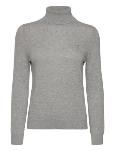 Extrafine Rollneck Tops Knitwear Turtleneck Grey GANT