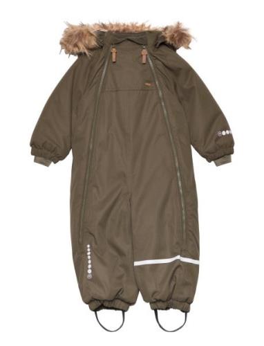 Snow Suit Outerwear Coveralls Snow-ski Coveralls & Sets Khaki Green Mi...