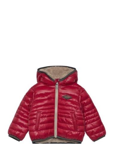 Levi's® Sherpa Lined Puffer Jacket Fodrad Jacka Red Levi's