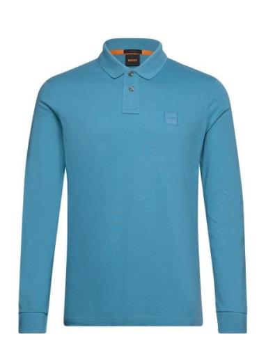 Passerby Tops Polos Long-sleeved Blue BOSS