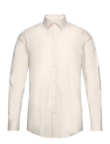 H-Hank-Kent-C1-214 Tops Shirts Business Cream BOSS