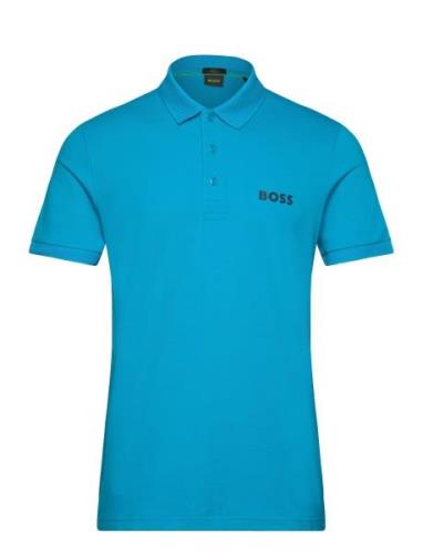 Paule Sport Polos Short-sleeved Blue BOSS
