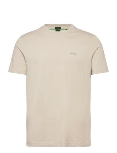 Tee Sport T-shirts Short-sleeved Beige BOSS