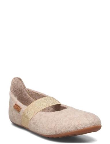 Bisgaard Ballet Wool Slippers Inneskor Cream Bisgaard