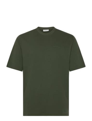 Mid Sleeve T-Shirt Gots Tops T-shirts Short-sleeved Green Resteröds