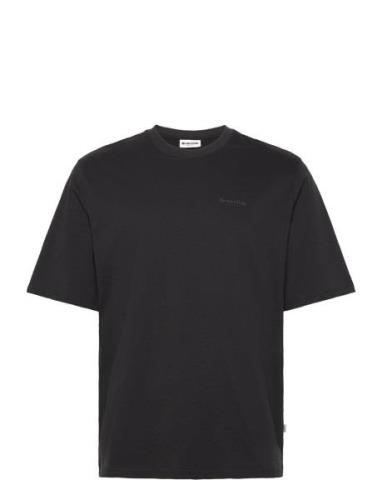 Mid Sleeve T-Shirt Gots Tops T-shirts Short-sleeved Black Resteröds
