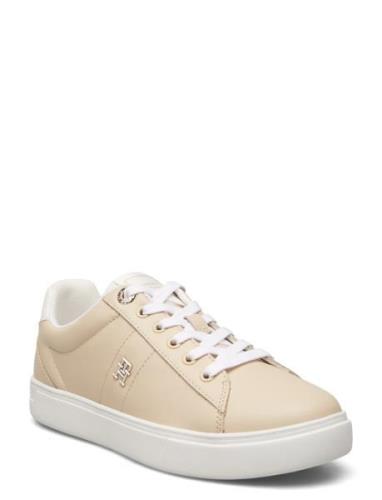 Essential Elevated Court Sneaker Låga Sneakers Beige Tommy Hilfiger