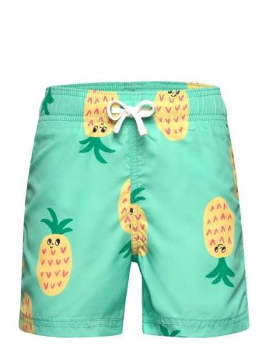 Swimshorts Aop Badshorts Green Lindex