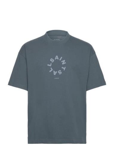 Tierra Ss Crew Tops T-shirts Short-sleeved Blue AllSaints
