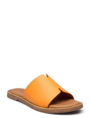 Women Slides Platta Sandaler Orange Tamaris