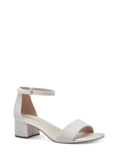 Women Sandals Sandal Med Klack White Tamaris