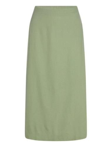 Vmmymilo Hw 7/8 Skirt Wvn Ga Knälång Kjol Green Vero Moda