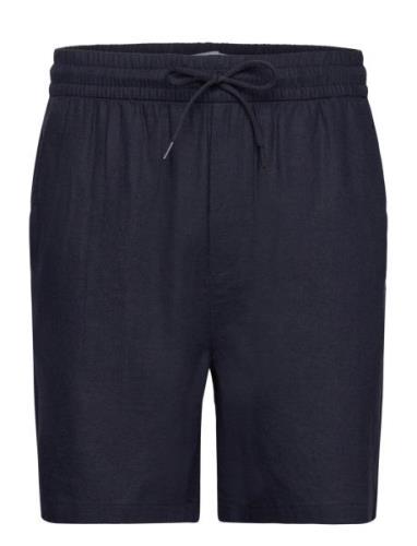 Otto Linen Shorts Bottoms Shorts Casual Navy Les Deux