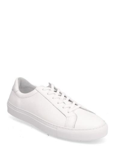 Classic Sneaker -Grained Leather Låga Sneakers White S.T. VALENTIN