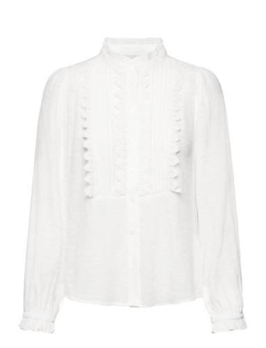 Arielll Shirt Ls Tops Shirts Long-sleeved White Lollys Laundry