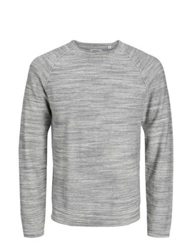 Jack & J S Jwhunion Knit Crew Neck Grå