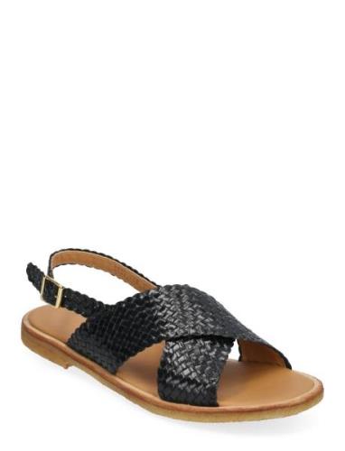 Sandals - Flat - Open Toe - Op Platta Sandaler Black ANGULUS