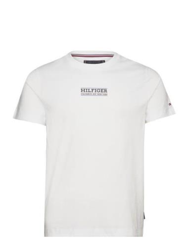 Small Hilfiger Tee Tops T-shirts Short-sleeved White Tommy Hilfiger