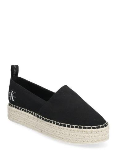 Platform Espadrille Ml Btw Sandaletter Expadrilles Låga Black Calvin K...