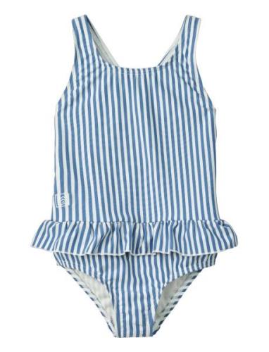 Amara Stripe Swimsuit Baddräkt Badkläder Blue Liewood