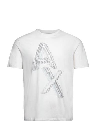 T-Shirt Tops T-shirts Short-sleeved White Armani Exchange