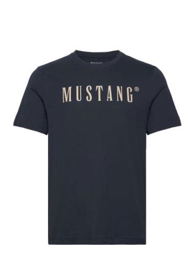 Style Austin Tops T-shirts Short-sleeved Blue MUSTANG