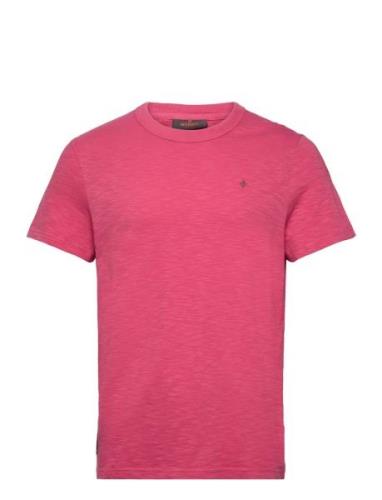Watson Slub Tee Designers T-shirts Short-sleeved Pink Morris