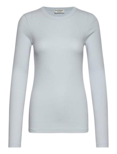 Bs Margrethe Regular Fit T-Shirt Tops T-shirts & Tops Long-sleeved Blu...